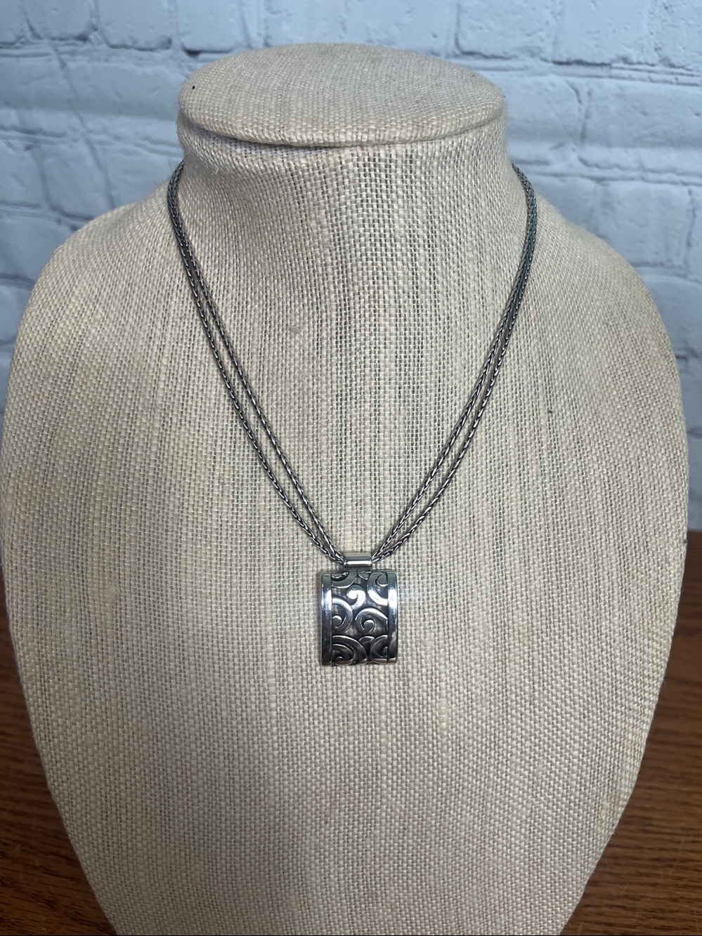 Brighton Deco Lace Pendant Necklac